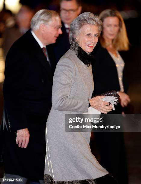 Prince Richard, Duke of Gloucester and Birgitte, Duchess of Gloucester attend The 'Together At Christmas' Carol Service at Westminster Abbey on...