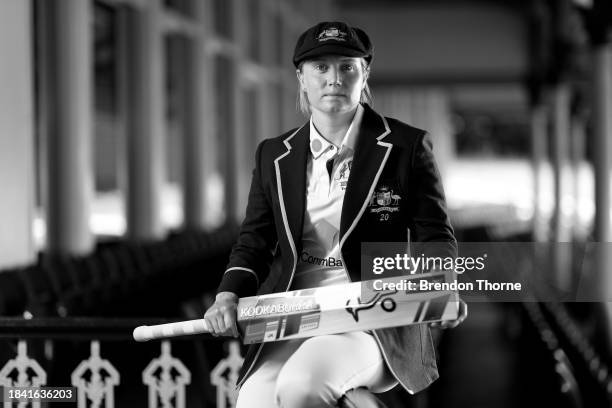 Alyssa Healy poses during a portrait session ahead of her announcement as captain of the Australian women's cricket team across all three formats, at...