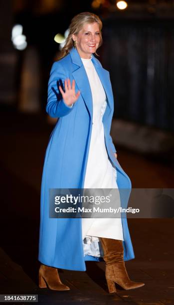 Sophie, Duchess of Edinburgh attends The 'Together At Christmas' Carol Service at Westminster Abbey on December 8, 2023 in London, England....
