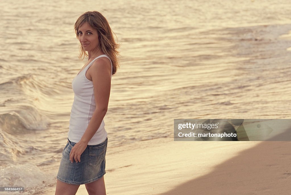 On the beach