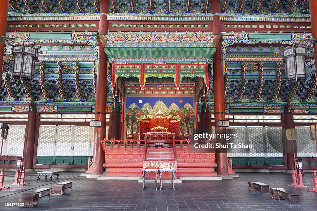 Inside view of Geunjeongjeon