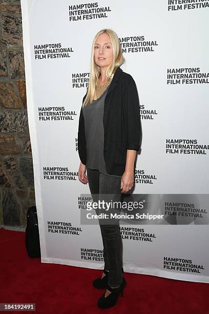 Actress Hope Davis attends the 21st Annual Hamptons International Film Festival on October 11, 2013 in East Hampton, New York.