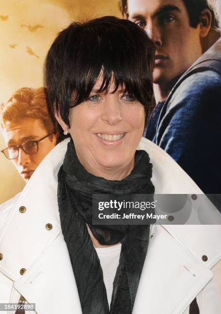 Songwriter Diane Warren arrives at the Los Angeles premiere of 'The Mortal Instruments: City Of Bones' at ArcLight Cinemas Cinerama Dome on August...