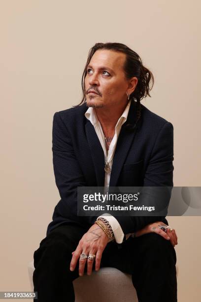 Johnny Depp poses in the portrait studio during the Red Sea International Film Festival 2023 on December 02, 2023 in Jeddah, Saudi Arabia.