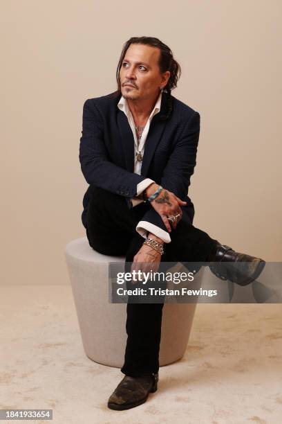 Johnny Depp poses in the portrait studio during the Red Sea International Film Festival 2023 on December 02, 2023 in Jeddah, Saudi Arabia.