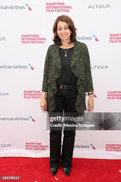 Donna Zaccaro attends the 21st Annual Hamptons International Film Festival on October 11, 2013 in East Hampton, New York.