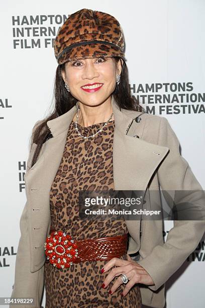 Lucia Hwong Gordon attends the 21st Annual Hamptons International Film Festival on October 11, 2013 in East Hampton, New York.