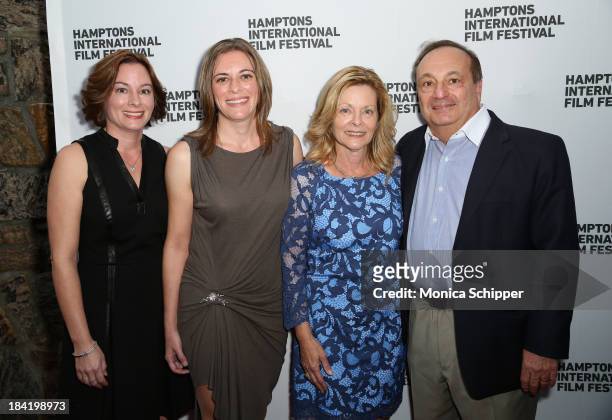 Stephanie Aldworth, Julie Fareri, Brenda Fareri, and John Fareri attend the 21st Annual Hamptons International Film Festival on October 11, 2013 in...