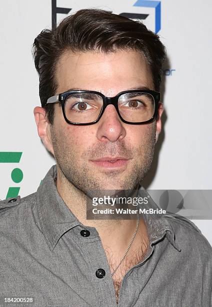 Zachary Quinto attends the "Big Fish" Broadway Opening Night at Neil Simon Theatre on October 6, 2013 in New York City.