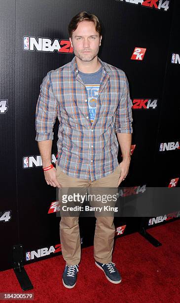 Actor Scott Porter attends the NBA 2K14 premiere party on September 24, 2013 at Greystone Manor Supperclub in West Hollywood, California.
