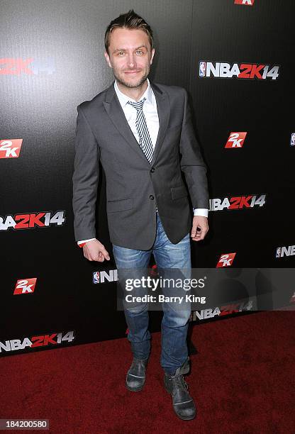 Comedian/tv personality Chris Hardwick attends the NBA 2K14 premiere party on September 24, 2013 at Greystone Manor Supperclub in West Hollywood,...