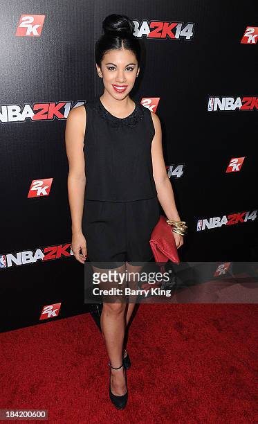 Actress Chrissie Fit attends the NBA 2K14 premiere party on September 24, 2013 at Greystone Manor Supperclub in West Hollywood, California.