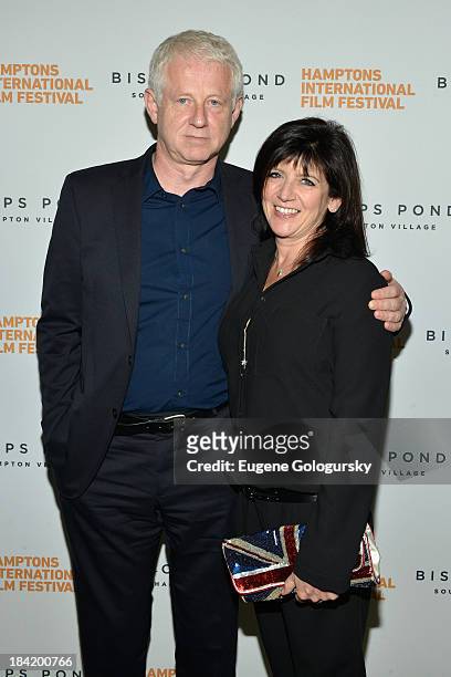 Richard Curtis and Emma Freud attend the 21st Annual Hamptons International Film Festival on October 11, 2013 in East Hampton, New York.