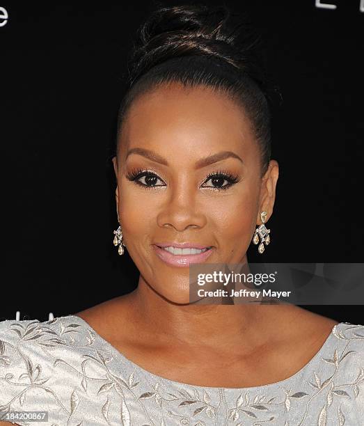 Actress Vivica A. Fox arrives at the Los Angeles premiere of 'Elysium' at Regency Village Theatre on August 7, 2013 in Westwood, California.