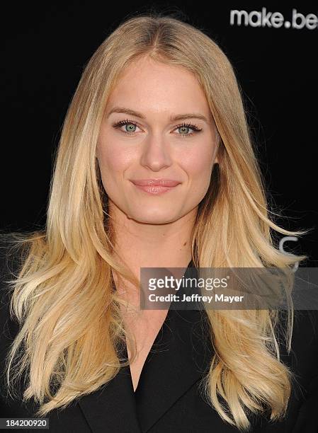 Actress Leven Rambin arrives at the Los Angeles premiere of 'Elysium' at Regency Village Theatre on August 7, 2013 in Westwood, California.