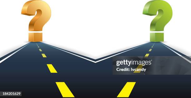 choose way - multiple pathways background stock illustrations