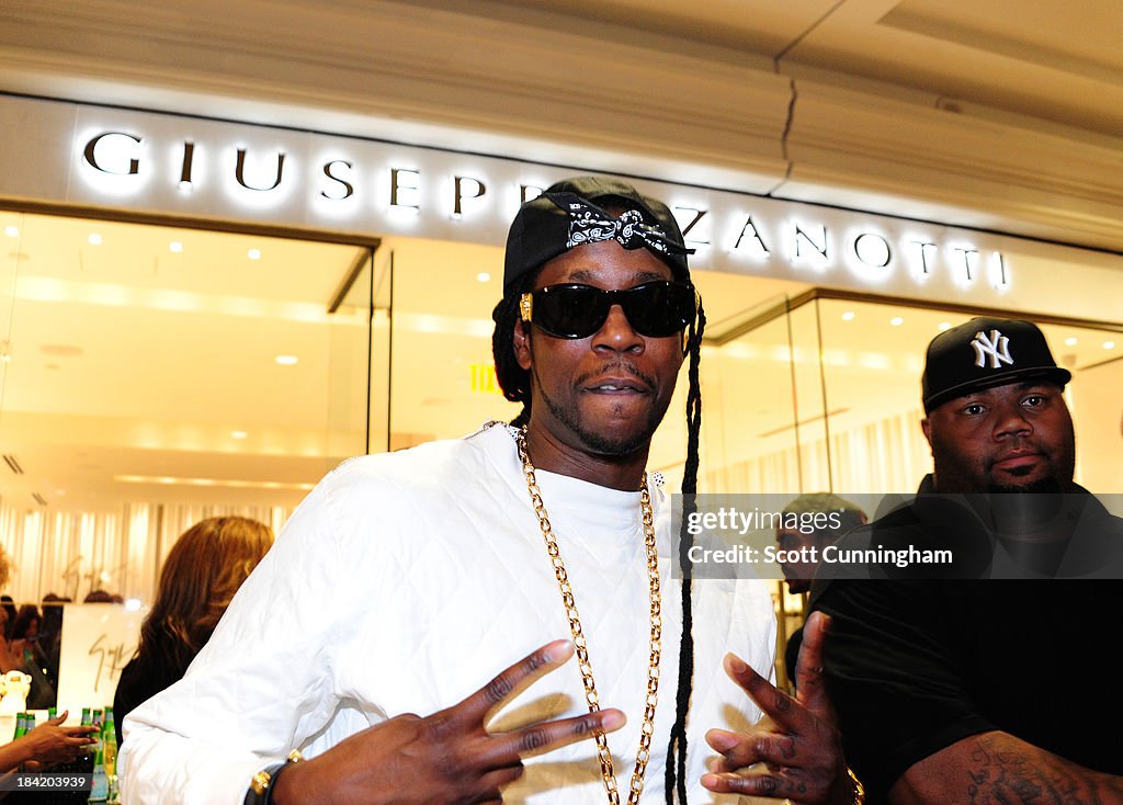 Opening Party For Giuseppe Zanotti Store At Phipps Plaza Hosted by Zanotti And Rico Love