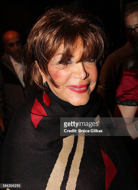 Connie Francis poses backstage at Nicolas King's show at Don't Tell Mama on October 11, 2013 in New York City.