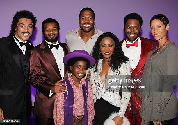 Charl Brown as "Smokey Robinson", Brandon Victor Dixon as "Berry Gordy", Raymond Luke Jr as "Michael Jackson", Michael Strahan, Valisia LeKae as...