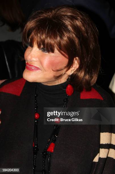 Connie Francis poses backstage at Nicolas King's show at Don't Tell Mama on October 11, 2013 in New York City.