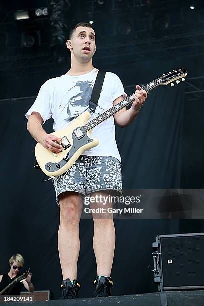 Jack Antonoff of Fun. Performs during the first day of week two of the Austin City Limits Music Festival at Zilker Park on October 11, 2013 in...