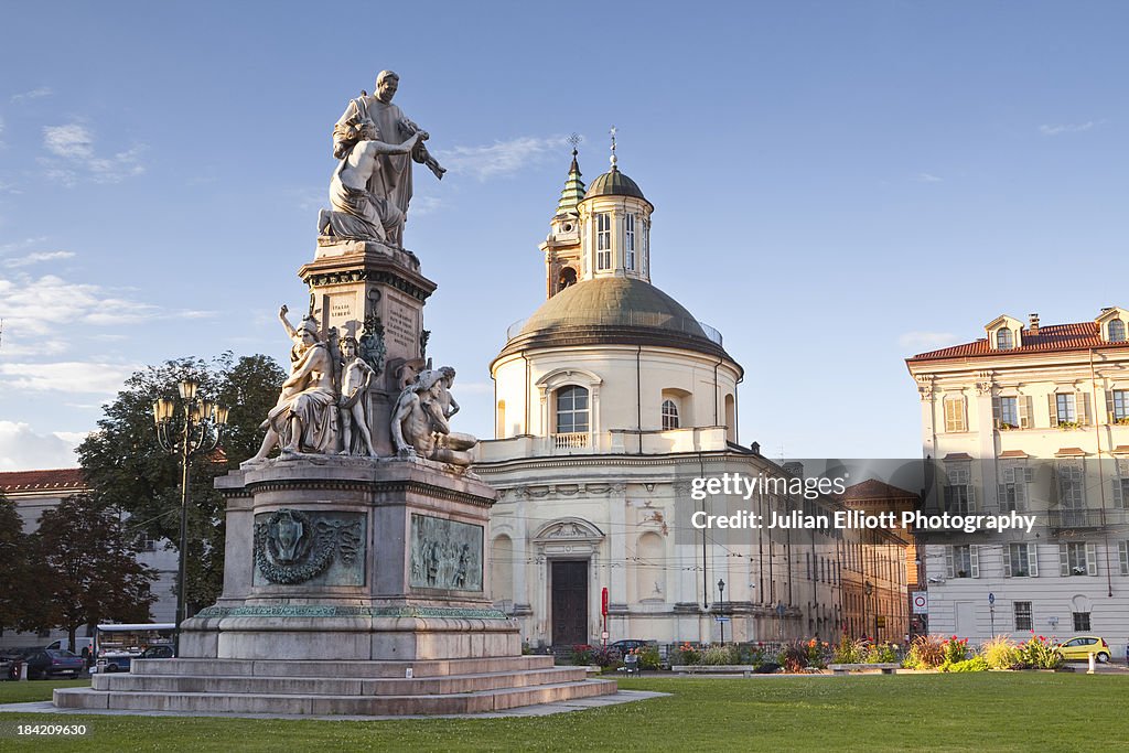 Piazza Carlo Emanuele II in central Turin.