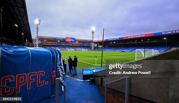 General view before the Premier League match between Crystal Palace and Liverpool FC at Selhurst Park on December 09, 2023 in London, England.