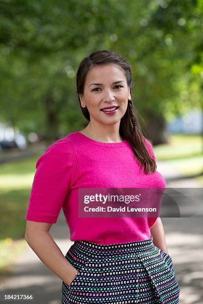 Rachel Khoo, chef and food writer at The Times Cheltenham Literature Festival on October 12, 2013 in Cheltenham, England.