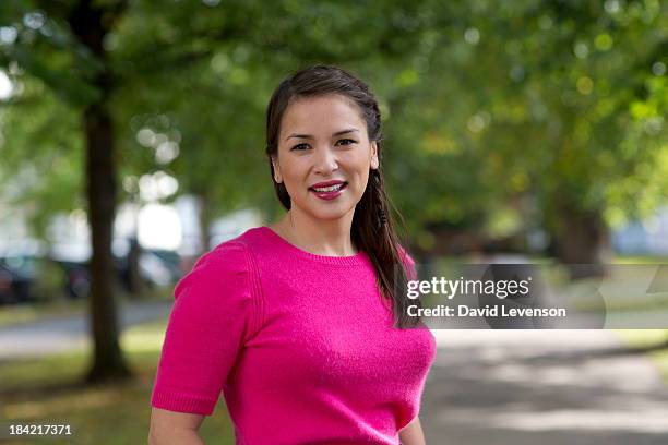 Rachel Khoo, chef and food writer at The Times Cheltenham Literature Festival on October 12, 2013 in Cheltenham, England.