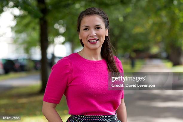 Rachel Khoo, chef and food writer at The Times Cheltenham Literature Festival on October 12, 2013 in Cheltenham, England.