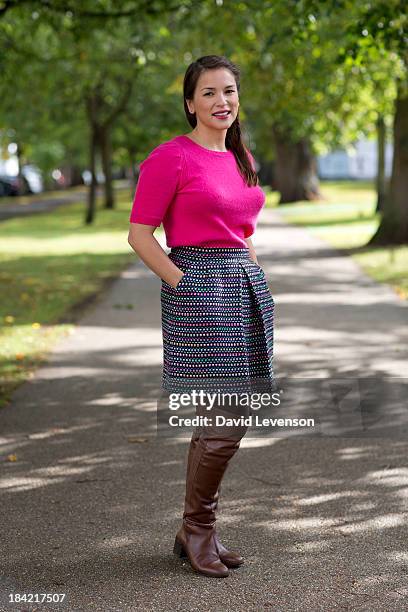 Rachel Khoo, chef and food writer at The Times Cheltenham Literature Festival on October 12, 2013 in Cheltenham, England.