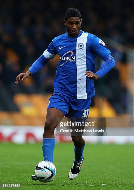 Mark Little of Peterborough United in action during the Sky Bet League One match between Port Vale and Peterborough United at Vale Park on October...