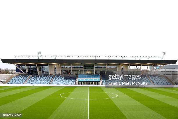 General view inside the stadium prior to the Barclays Women´s Super League match between Manchester City and Aston Villa at Manchester City Academy...