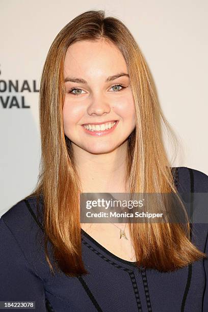 Actress Liana Liberato attends the 21st Annual Hamptons International Film Festival on October 11, 2013 in East Hampton, New York.