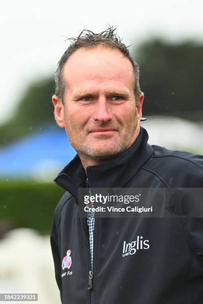 Trainer Paul Preusker is seen after Captain Envious won Race 8, the Sportsbet Ballarat Cup, during Melbourne Racing at Ballarat Racecourse on...