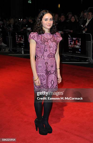Yasmin Paige attends a screening of "The Double" during the 57th BFI London Film Festival at Odeon West End on October 12, 2013 in London, England.