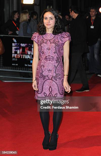 Yasmine Paige attends a screening of "The Double" during the 57th BFI London Film Festival at Odeon West End on October 12, 2013 in London, England.