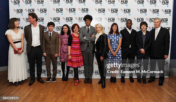 Lydia Fox, Robin Fox, Craig Robert, Yasmin Paige, BFI London Film Festival director Clare Stewart, Richard Ayoade, Chief Executive of the BFI Amanda...