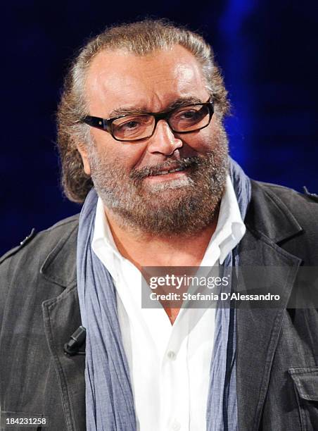 Actor Diego Abatantuono attends 'Che Tempo Che Fa' TV Show on October 12, 2013 in Milan, Italy.