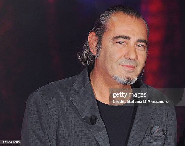 Singer Luca Carboni attends 'Che Tempo Che Fa' TV Show on October 12, 2013 in Milan, Italy.