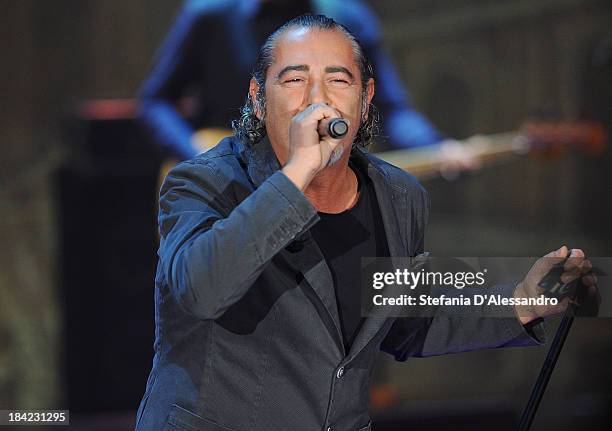 Singer Luca Carboni attends 'Che Tempo Che Fa' TV Show on October 12, 2013 in Milan, Italy.