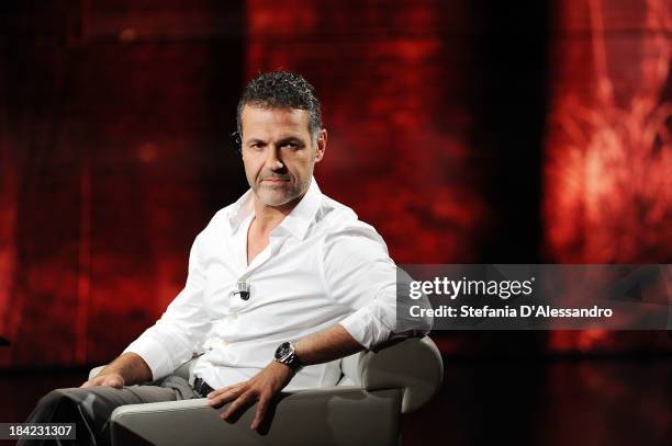 Author Khaled Hosseini attends 'Che Tempo Che Fa' TV Show on October 12, 2013 in Milan, Italy.