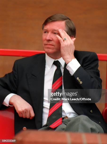 Premiership Football - Manchester United v Aston Villa, United manager Alex Ferguson.