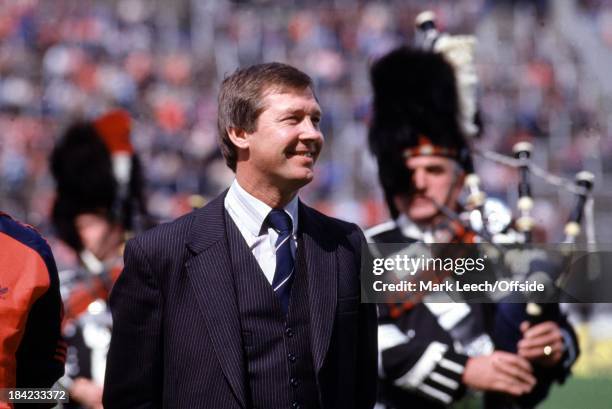 Scottish FA Cup Final - Aberdeen v Rangers, Aberdeen manager Alex Ferguson smiling before the match.