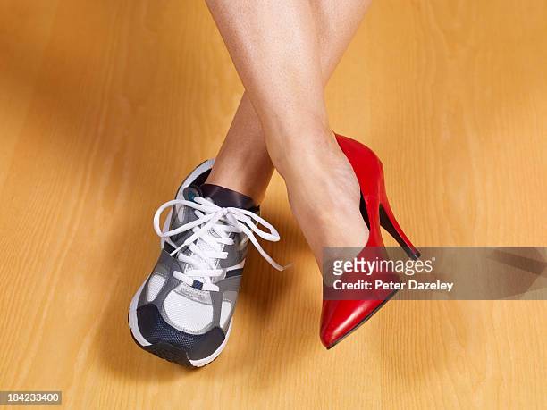 female work and pleasure - high heels stock pictures, royalty-free photos & images