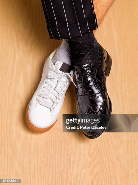 male work and pleasure - footwear stock pictures, royalty-free photos & images