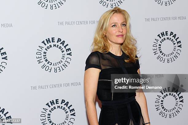 Gillian Anderson attends The Truth Is Here: David Duchovny And Gillian Anderson On "The X-Files" at The Paley Center for Media on October 12, 2013 in...