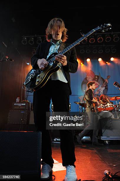 My Morning Jacket performs during CBGB Music & Film Festival 2013 at Times Square on October 12, 2013 in New York City.