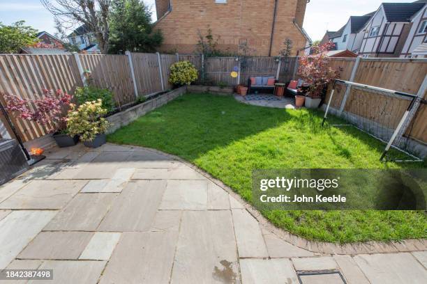 property garden exteriors - front or back yard stock pictures, royalty-free photos & images