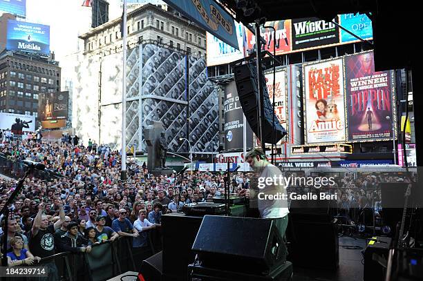 James Murphy performs during CBGB Music & Film Festival 2013 at Times Square on October 12, 2013 in New York City.